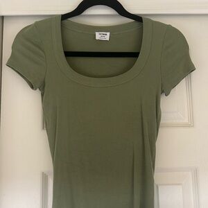 Cotton On Green Fitted Short Sleeve Tee